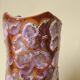 Fat Lava Ceramic Vase - Brown Purple - Organic Shape - 70s