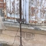 Wrought iron lamppost