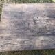 Antique Louis XV paneled table with 3 front drawers in solid cherry wood