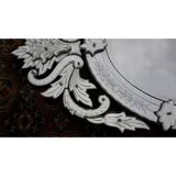 19th century oval Venetian mirror