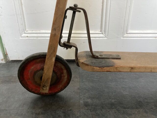 2211787 Old wooden scooter toy 1960s