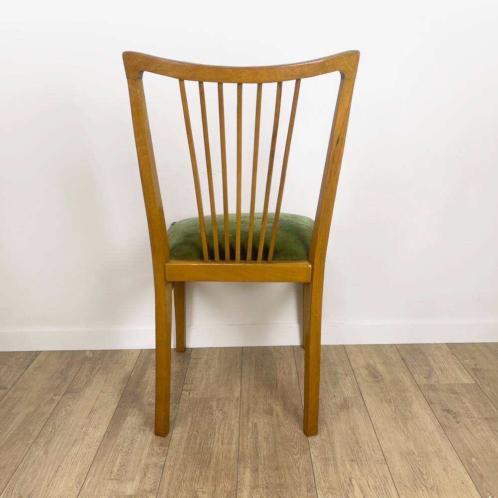 Duo of 50s Scandinavian style bar chairs