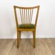 Pair of slatted chairs in 1950s Scandinavian style