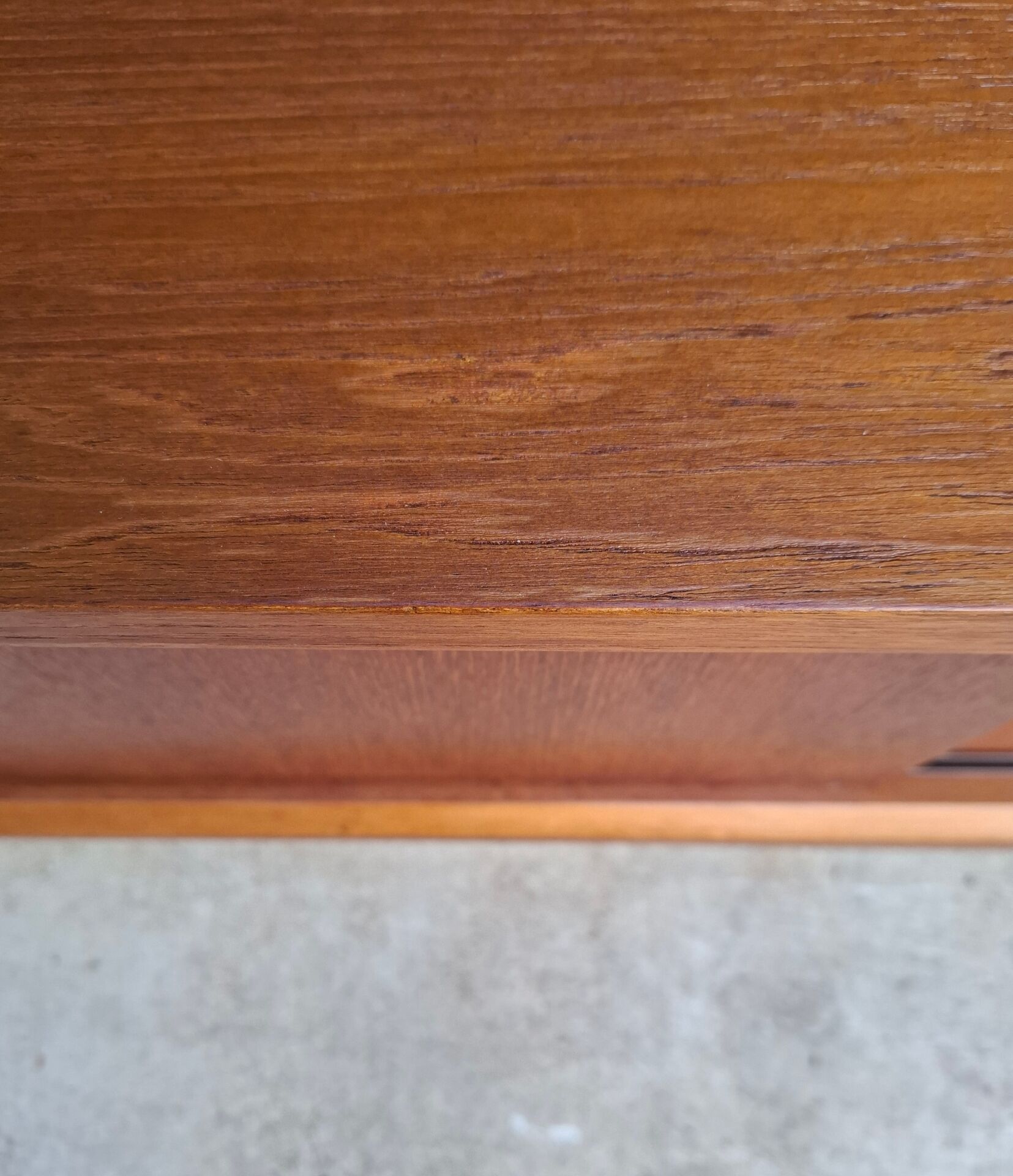 Low teak sideboard 200cm