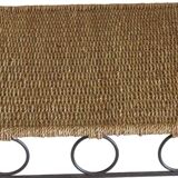 Metal coffee table and rope end table