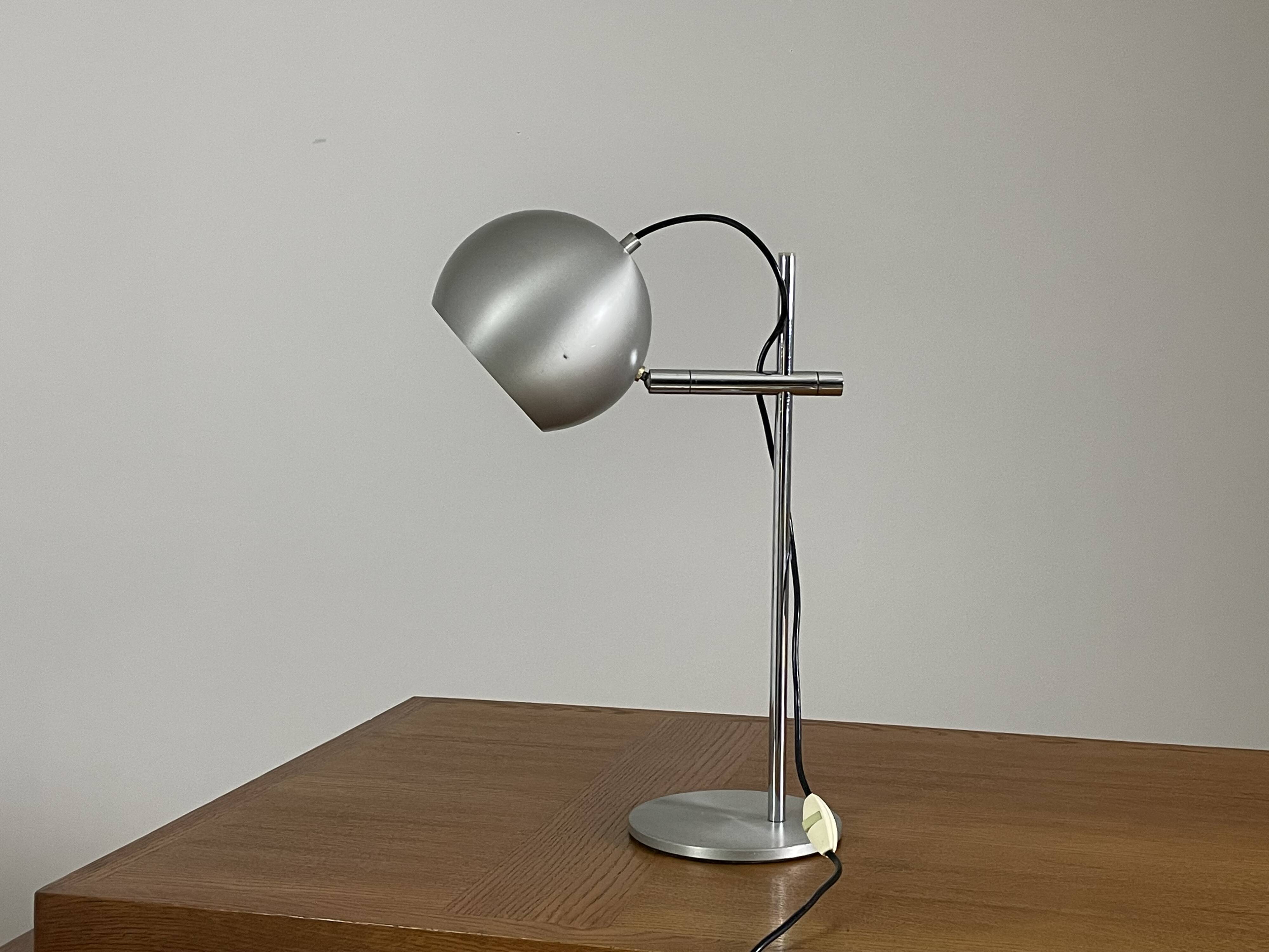 Vintage metal lamp from the 1970s