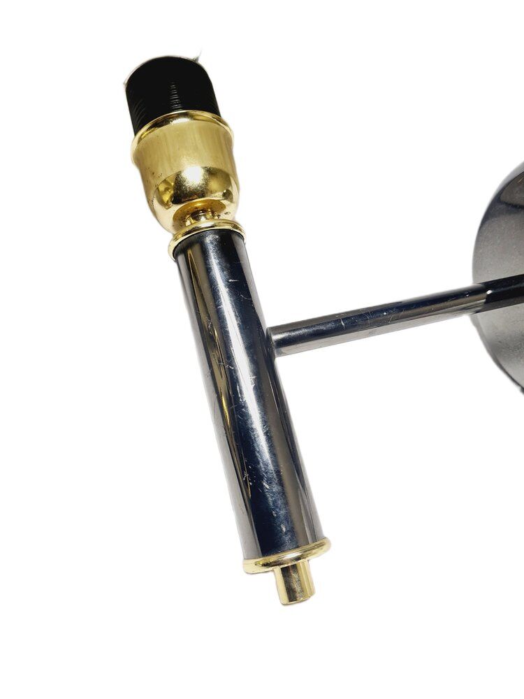 Art Deco brass wall lamp, Poland, 1980s