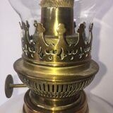 One-piece white opaline kerosene lamp