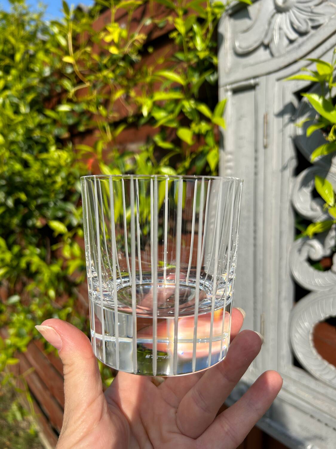 Duo crystal whiskey glasses JG Durand