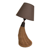 Lampe vintage en rafia