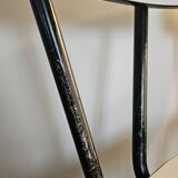Paire de chaises en formica blanc