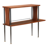 Vintage furniture in teak, metal and brass, Italy, 1960s