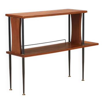 Vintage furniture in teak, metal and brass, Italy, 1960s