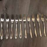 Two-pronged silver forks