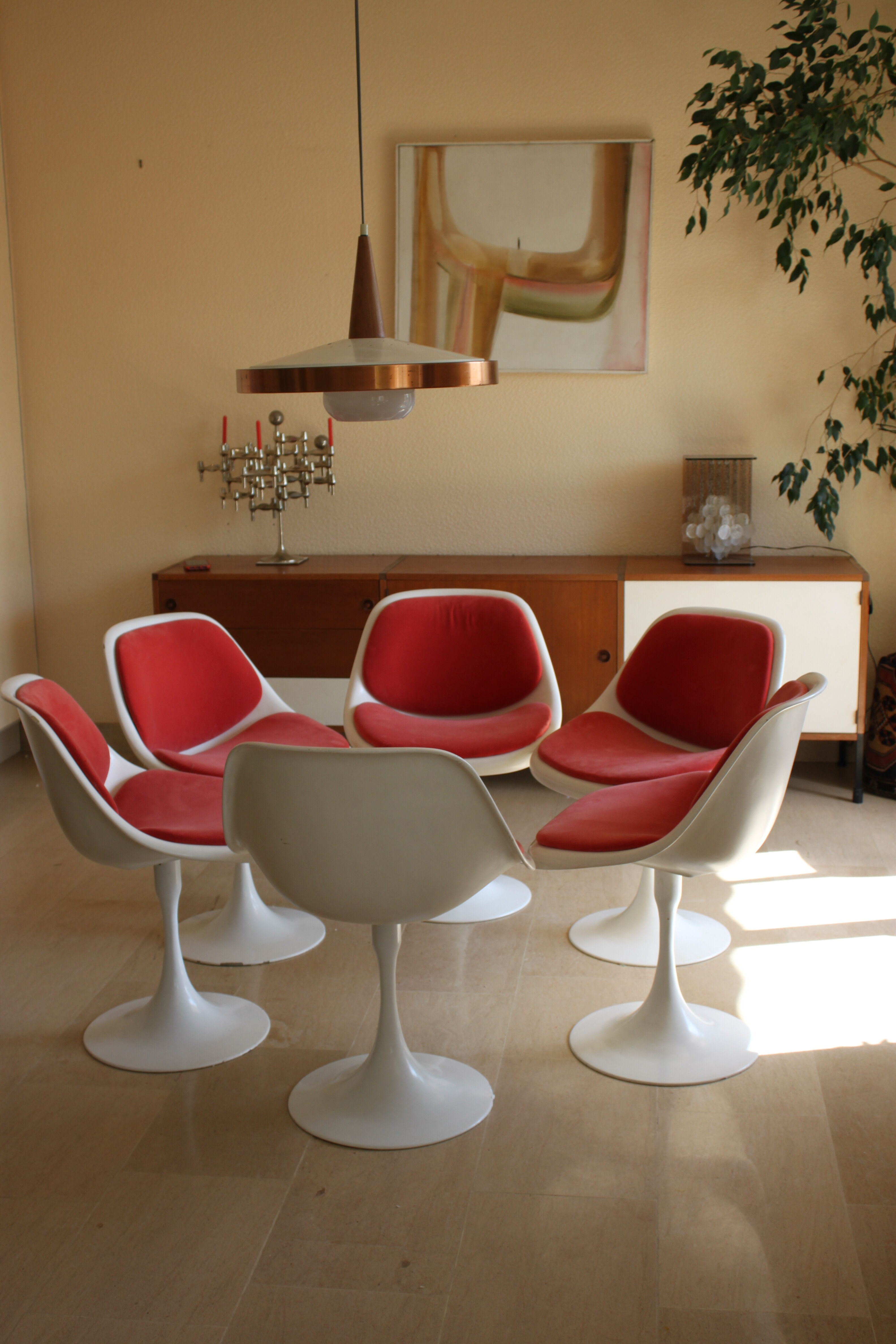 6 tulip chairs from the 70s6