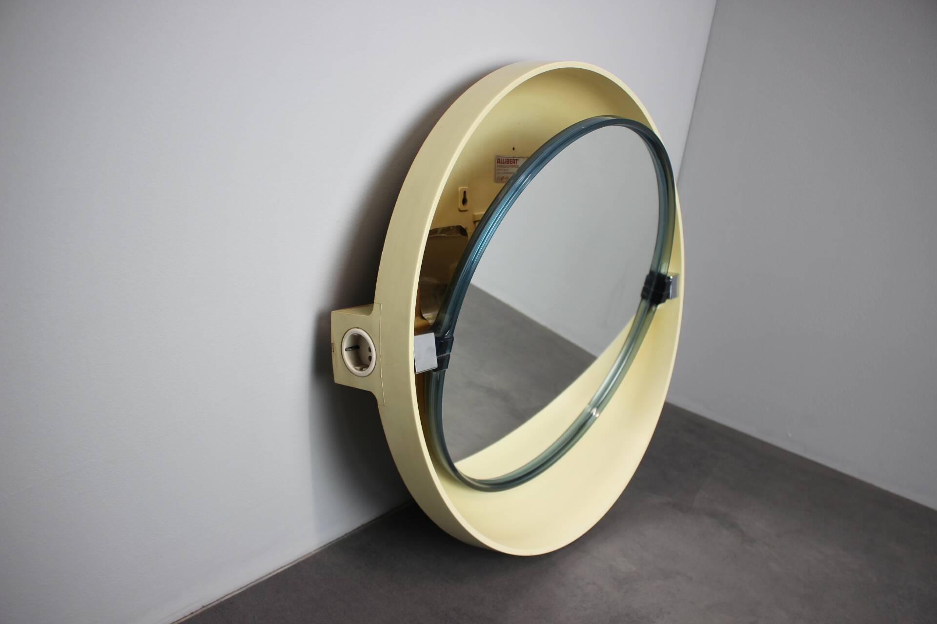 Mid-Century Allibert Illuminated Adjustable Wall Mirror, Germany, 1960s