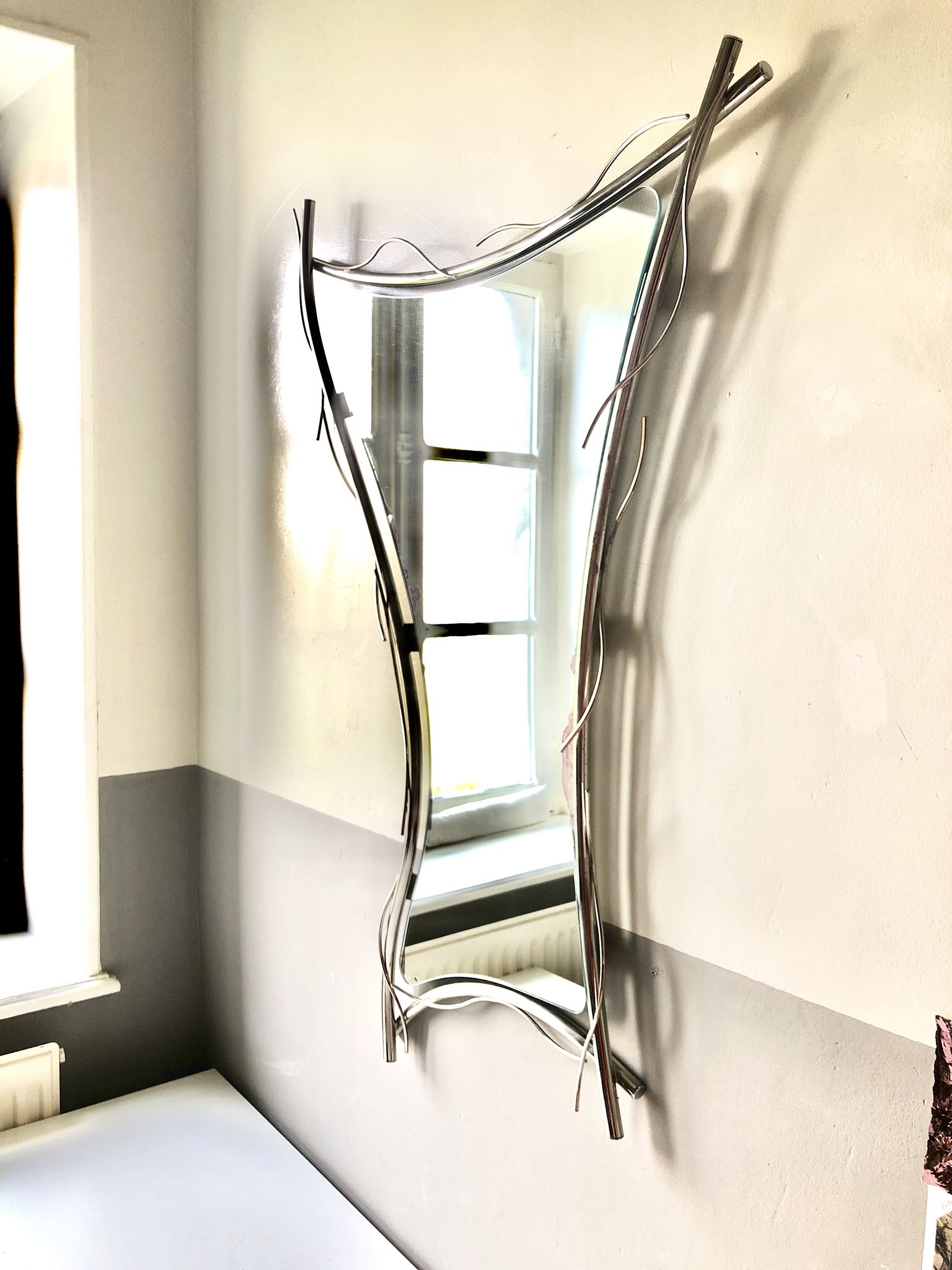 Freeform mirror 1970 Italy, 98x66 cm