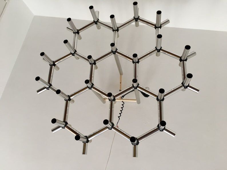 Atomic chandelier by Robert Haussmann for Swiss Lamps International