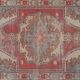 Vintage Turkish rug from Oushak, hand-woven 140x233 cm