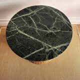 Bamboo rattan table McGuire with marble top