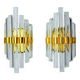 Pair of Venini Murano glass wall lights Italy 1970