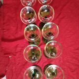 SET OF 10 WHITE WINE GLASSES