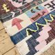 Moroccan Berber carpet Kilim Boucherouite Neuf 1, 68x1m