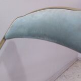 Two folding opera chairs in velvet