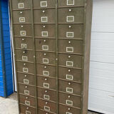Military metal cabinet with hinged door