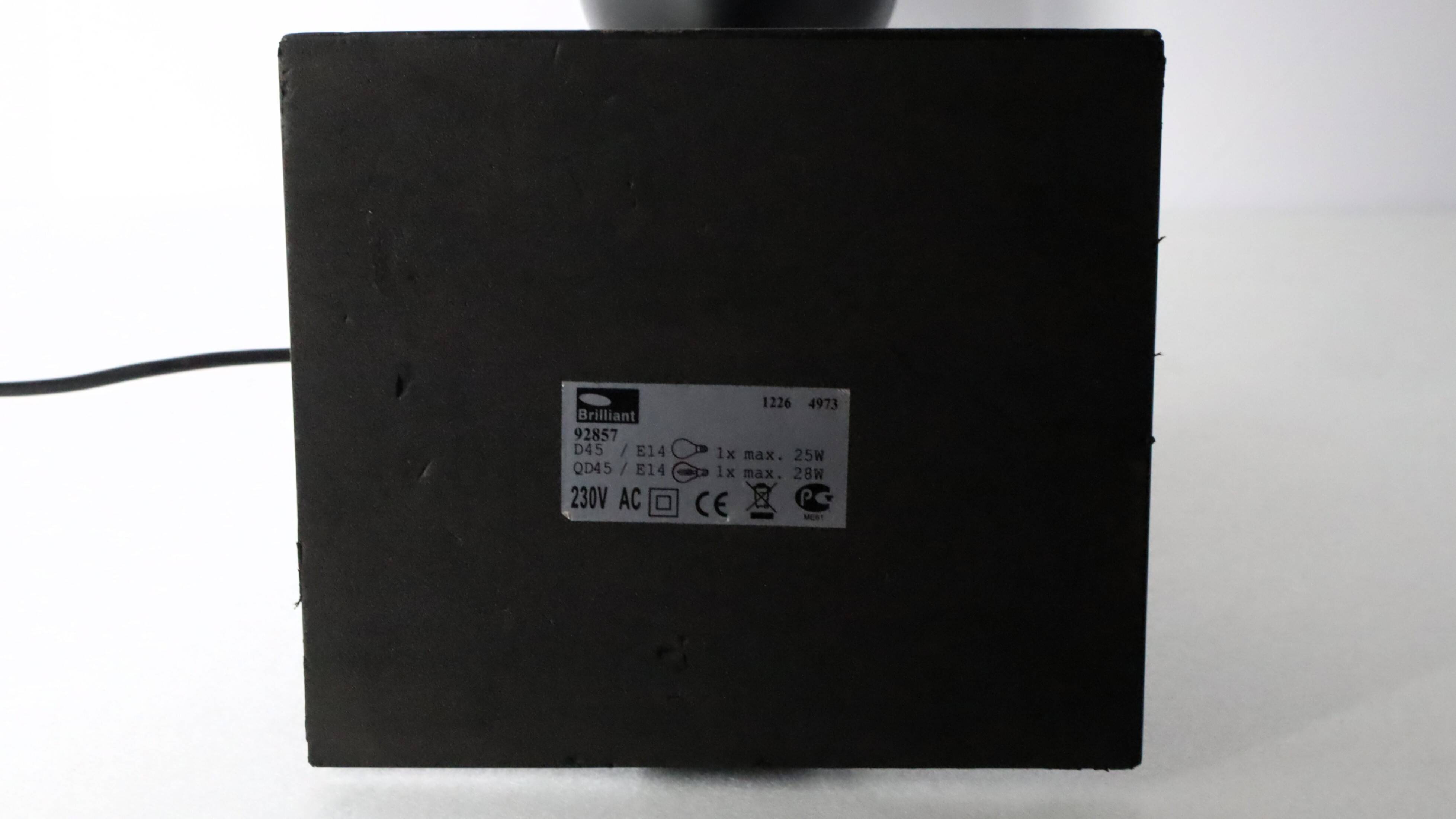 Brilliant black metal house lamp 1990