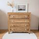 Art Deco chest of drawers in oak and porcelain