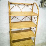 Rattan shelf