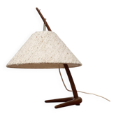 Lampe de table Dornstab en teck du milieu du siècle par A. Pöll pour Kalmar