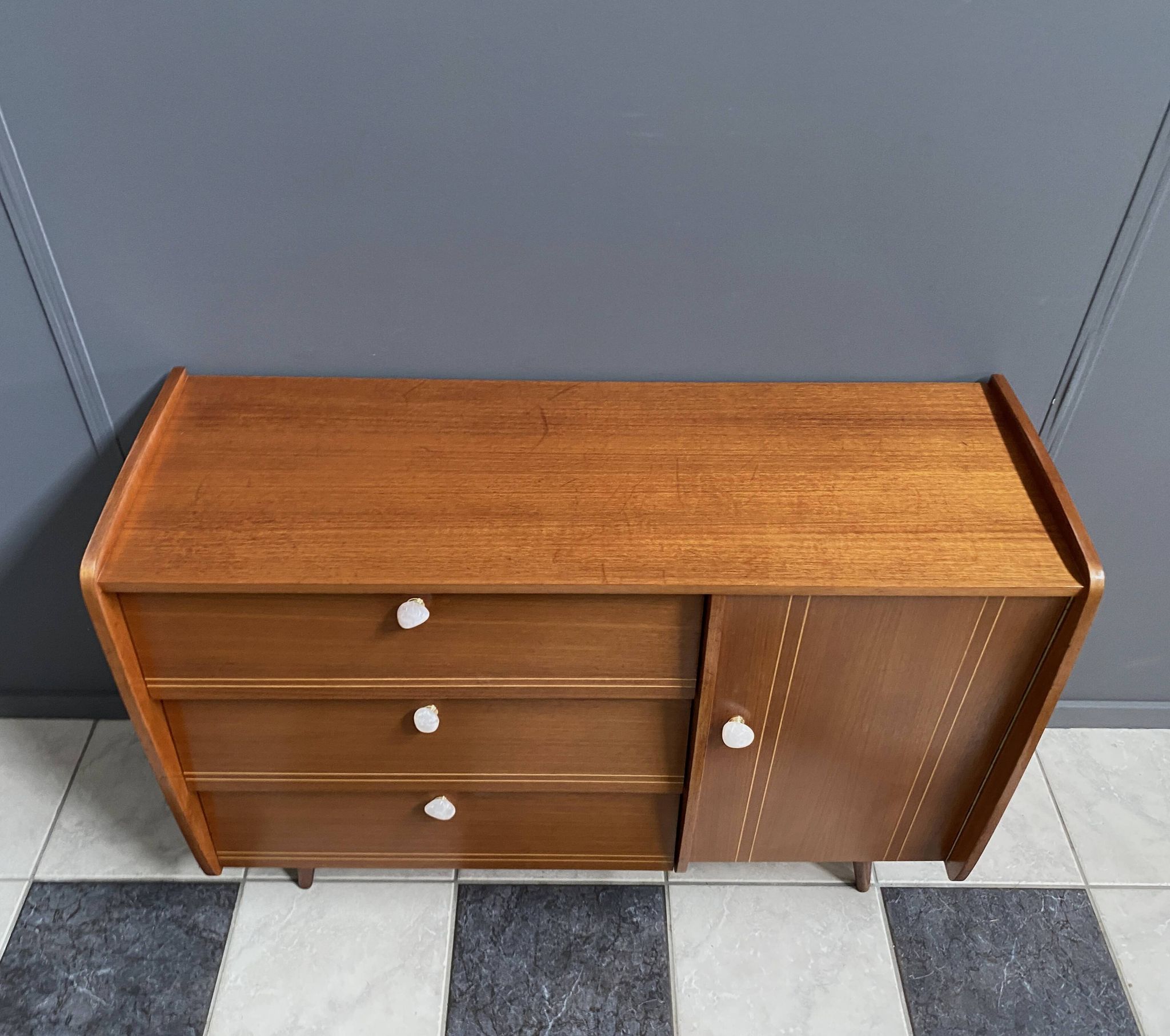 1960s wood Schoe cabinet