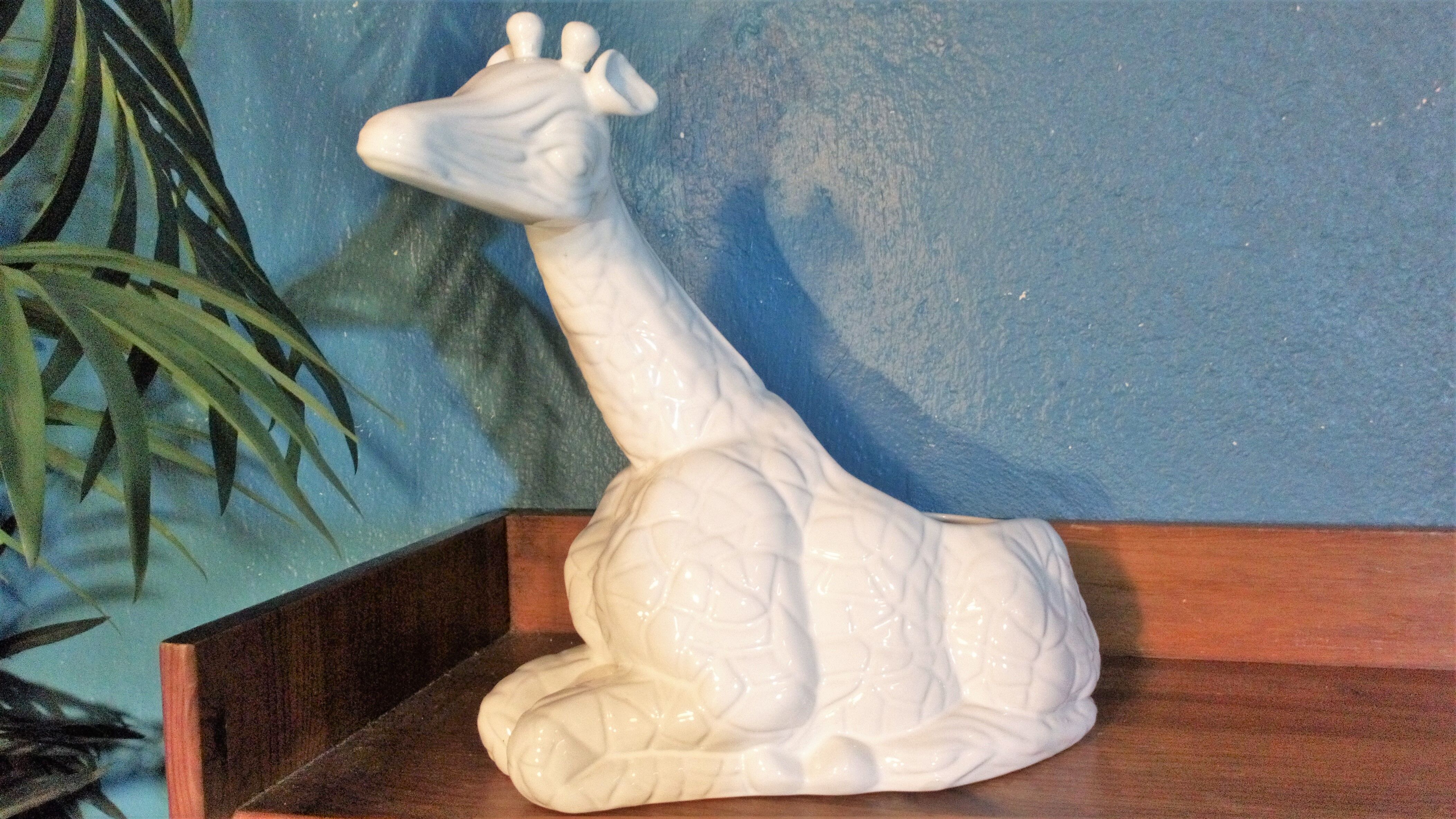 Cache pot céramique "Girafe" 1980