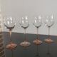 Luminarc pink feet wine glasses