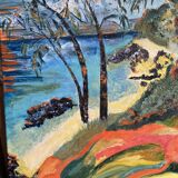 Exotic landscape signed