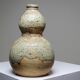 Small double sake ceramic flask from Iga, vintage/antique collection.