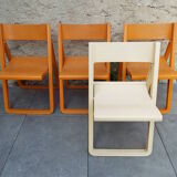 4 chaises pliantes Allibert années 70