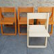 4 folding chairs Allibert 70s