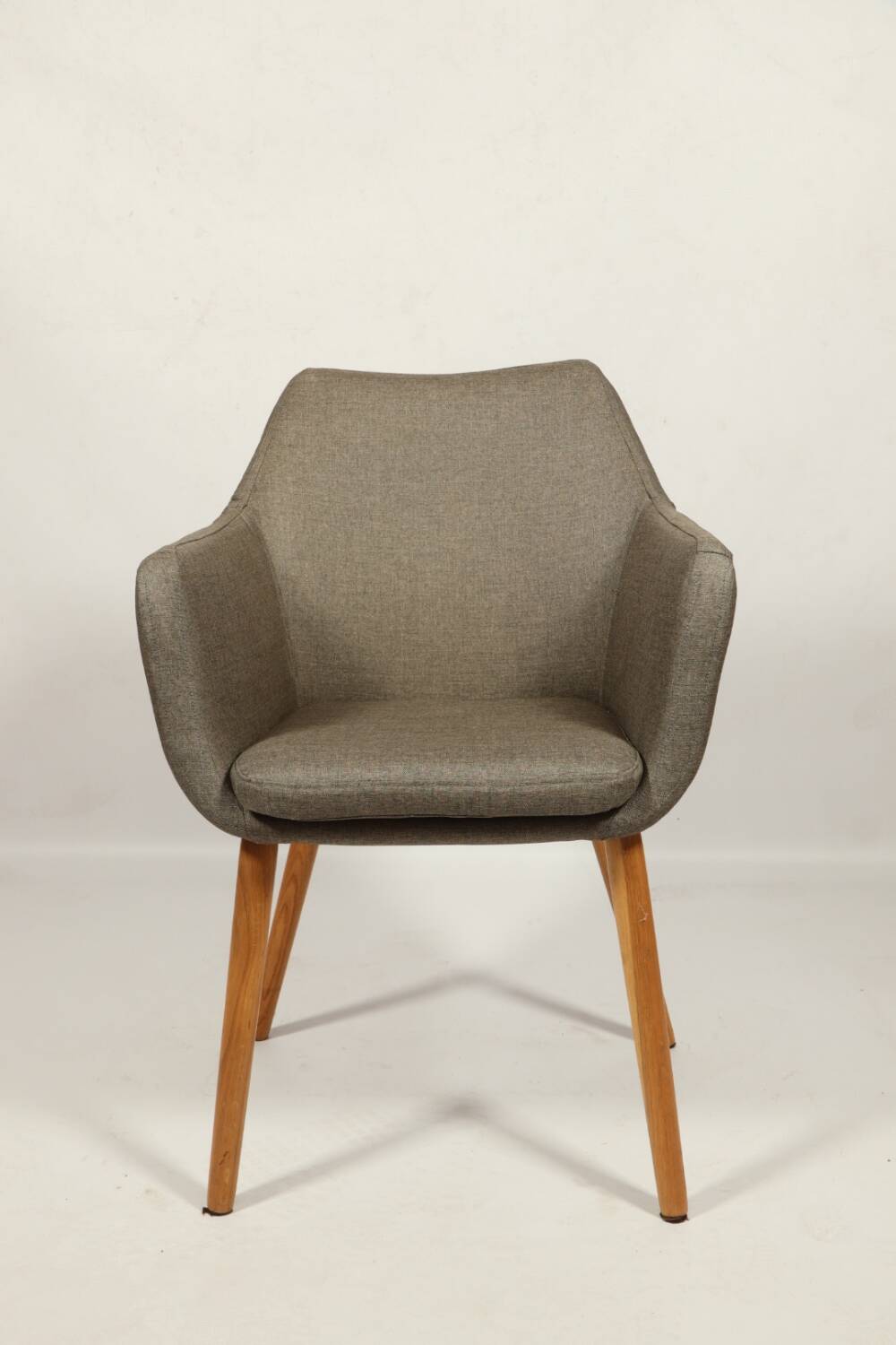 Vintage fauteuil de bureau gris anthracite chêne clair chaise de bureau moderne design