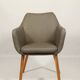 Vintage fauteuil de bureau gris anthracite chêne clair chaise de bureau moderne design
