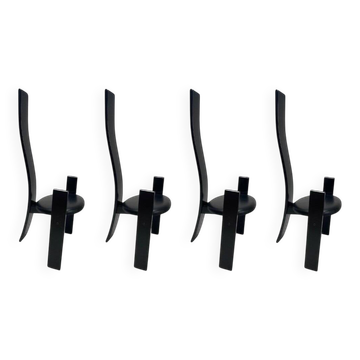 4 chaises Golem SD51 par Vico Magistretti pour Poggi, années 1960