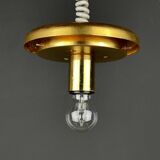 Classic white Murano pendant lamp, Italy, 1970s