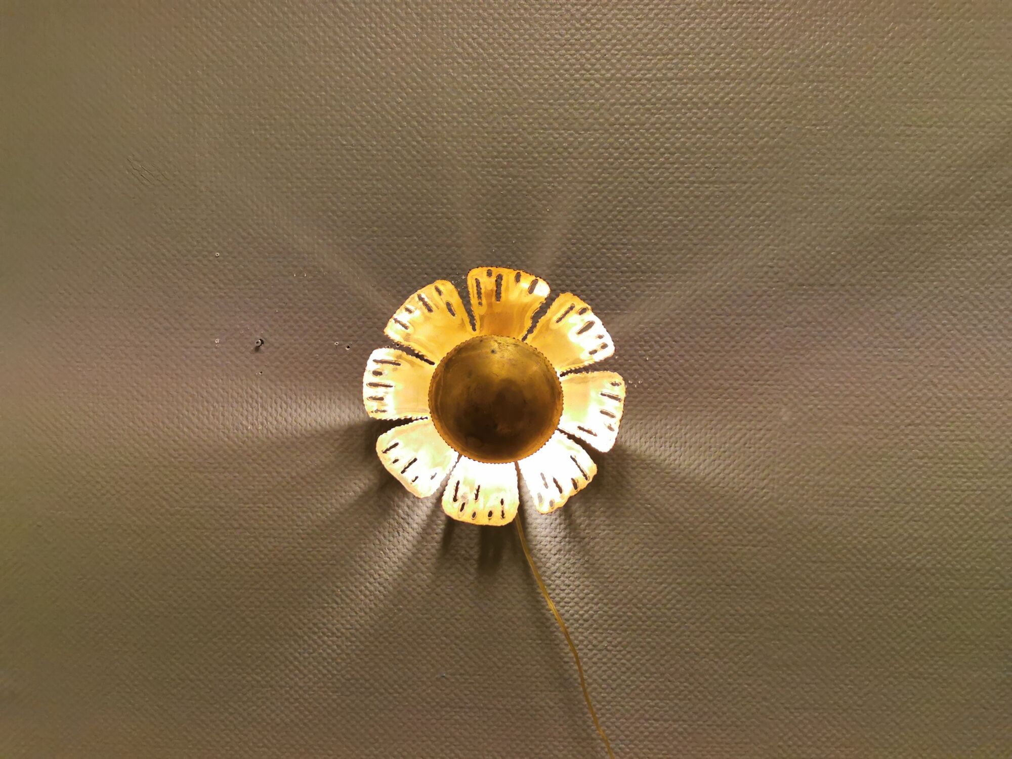 Brutalist wall light, designed by Danish Svend Aage Holm Sørensen.