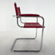 Mid-centrury chrome  tubular chair, 1970's
