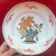 Set of 3 plates Basket Faience of Pornic Bouquets bird