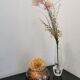 Glass ball vase signed Laque line
