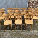 Viennese chairs Bent wood Restaurant Paris bistro Fischel 1980