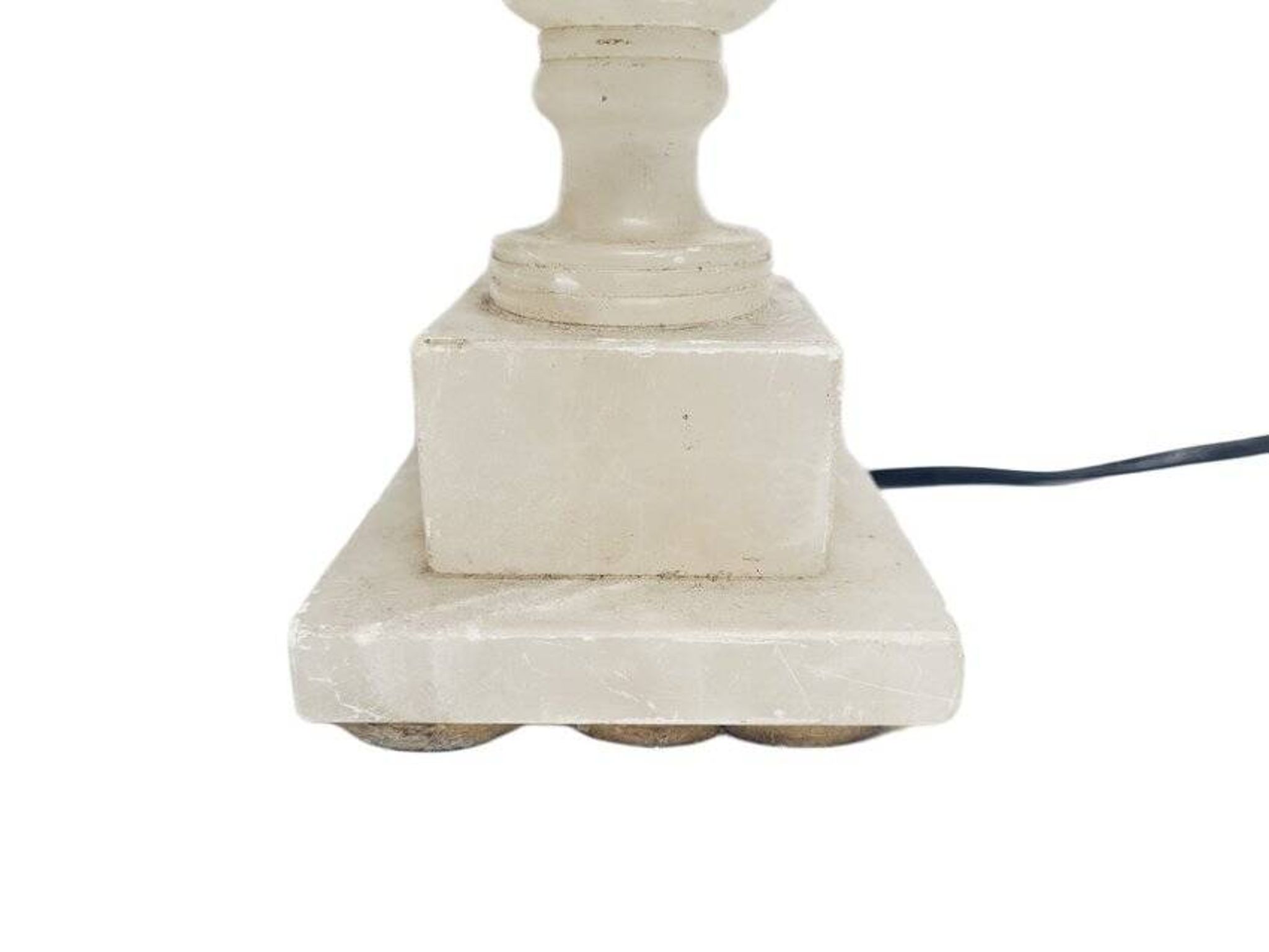 Art Deco alabaster bedside lamp, Belgium, 1950s